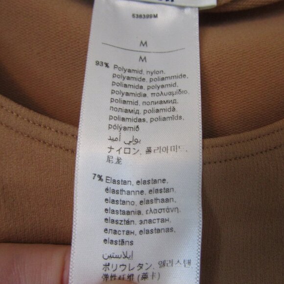 WOLFORD Cashew Brown Stretchy Sleeveless Dress--Size Medium - Picture 3 of 3